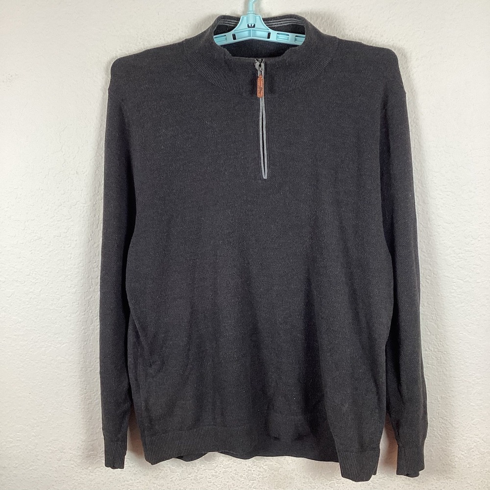 Tommy Bahama Island Zone Mens Long Sleeve Sweatshirt Size XL Gray Excellent